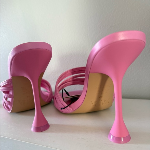 Zara High Heeled Strappy Sandals Size 7.5 NWT - Picture 4 of 6